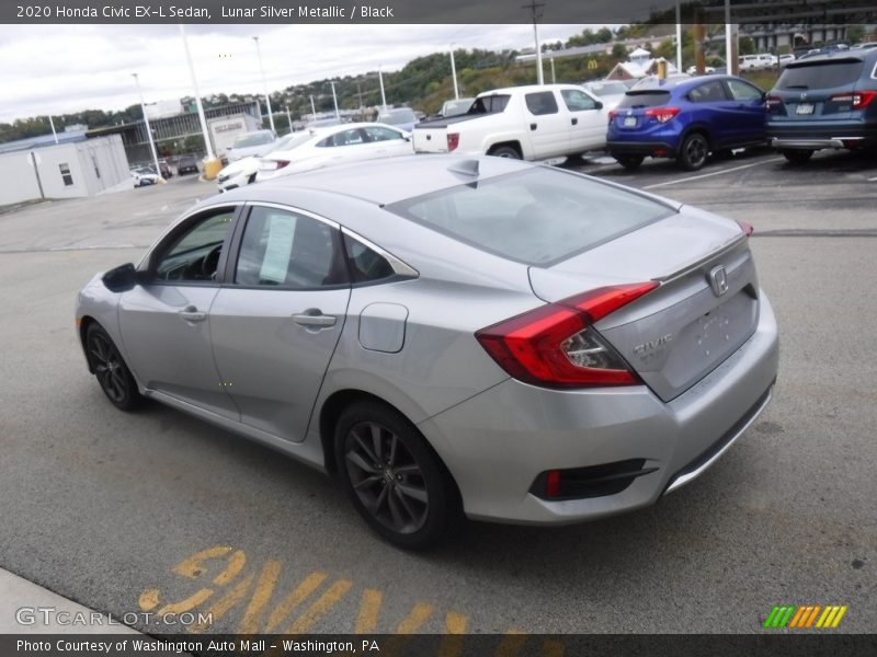 Lunar Silver Metallic / Black 2020 Honda Civic EX-L Sedan