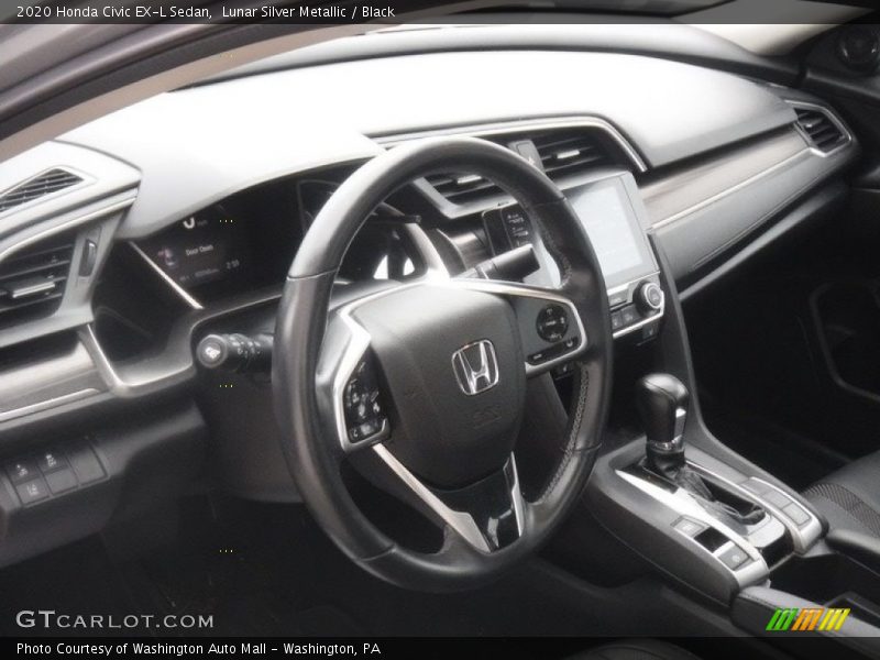 Lunar Silver Metallic / Black 2020 Honda Civic EX-L Sedan