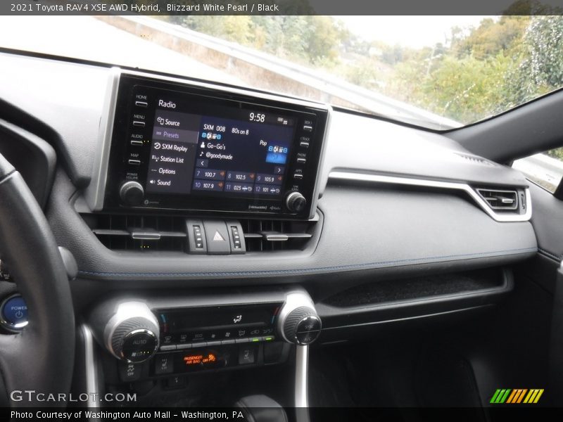 Blizzard White Pearl / Black 2021 Toyota RAV4 XSE AWD Hybrid