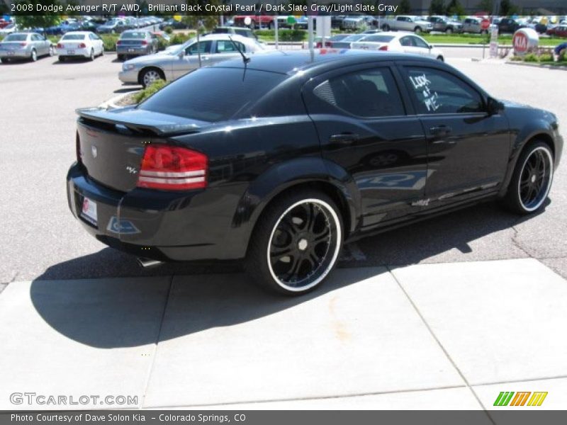 Brilliant Black Crystal Pearl / Dark Slate Gray/Light Slate Gray 2008 Dodge Avenger R/T AWD