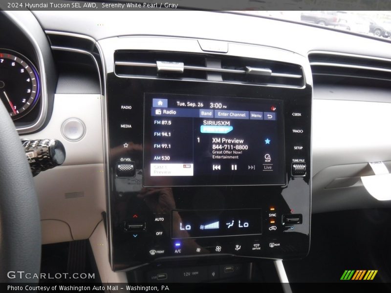 Serenity White Pearl / Gray 2024 Hyundai Tucson SEL AWD