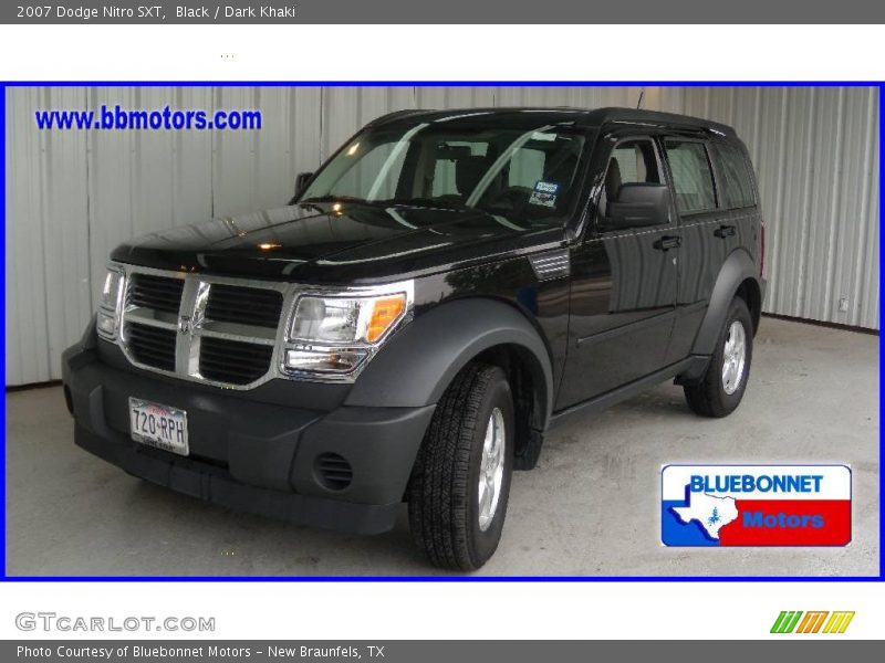 Black / Dark Khaki 2007 Dodge Nitro SXT