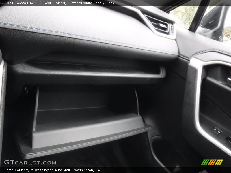 Blizzard White Pearl / Black 2021 Toyota RAV4 XSE AWD Hybrid