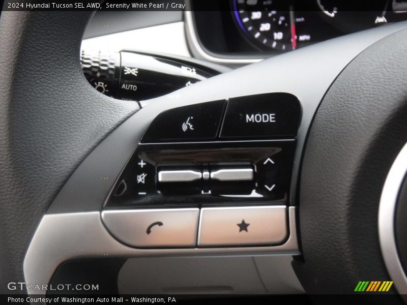 Serenity White Pearl / Gray 2024 Hyundai Tucson SEL AWD