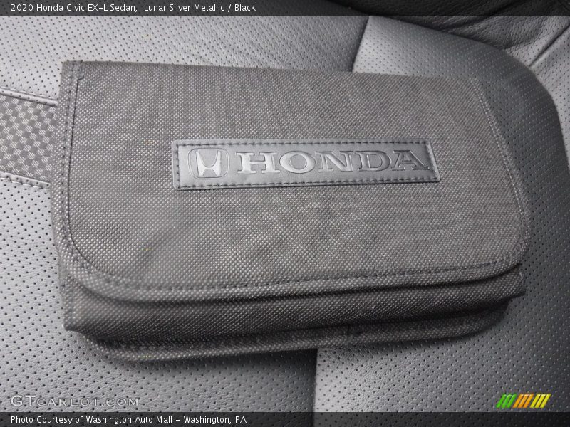 Lunar Silver Metallic / Black 2020 Honda Civic EX-L Sedan