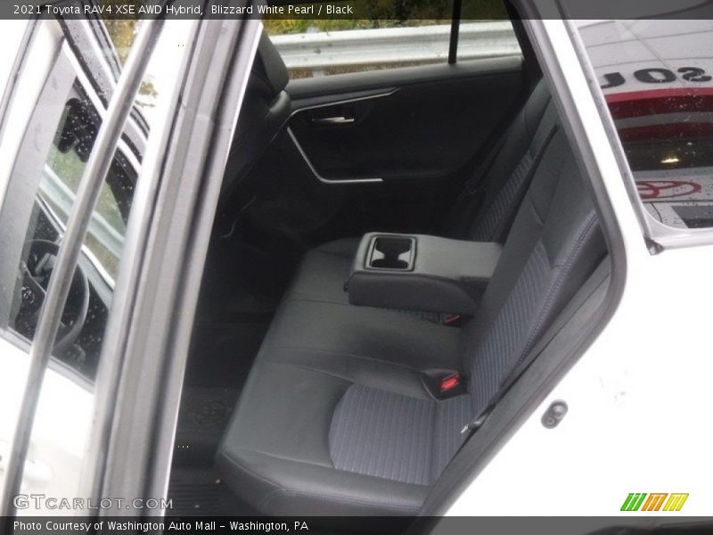 Blizzard White Pearl / Black 2021 Toyota RAV4 XSE AWD Hybrid