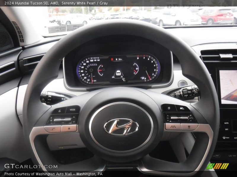 Serenity White Pearl / Gray 2024 Hyundai Tucson SEL AWD
