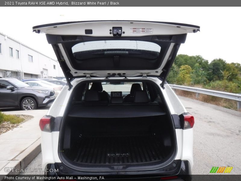 Blizzard White Pearl / Black 2021 Toyota RAV4 XSE AWD Hybrid