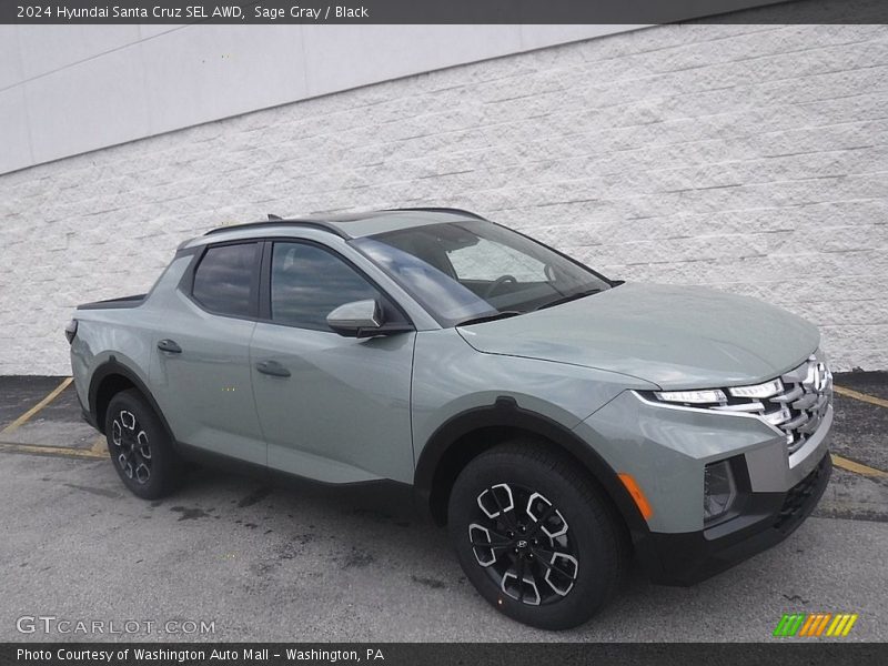 Sage Gray / Black 2024 Hyundai Santa Cruz SEL AWD