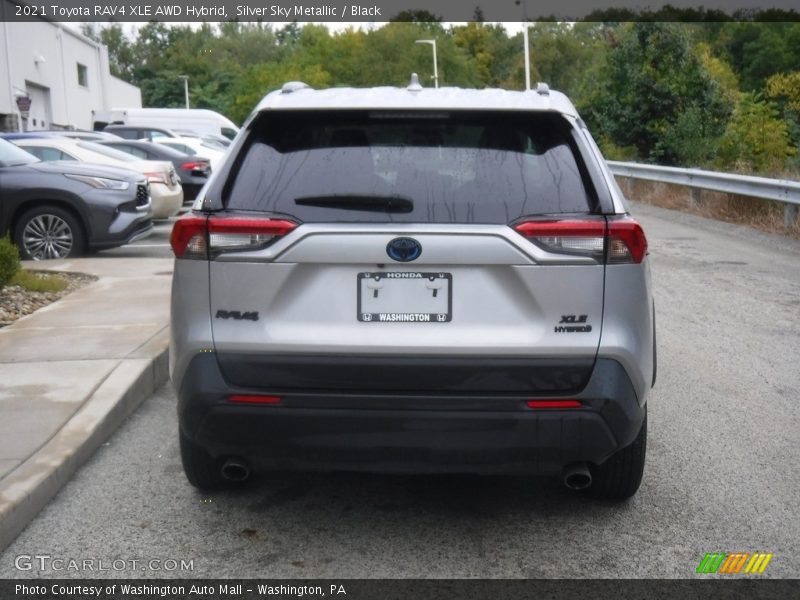 Silver Sky Metallic / Black 2021 Toyota RAV4 XLE AWD Hybrid