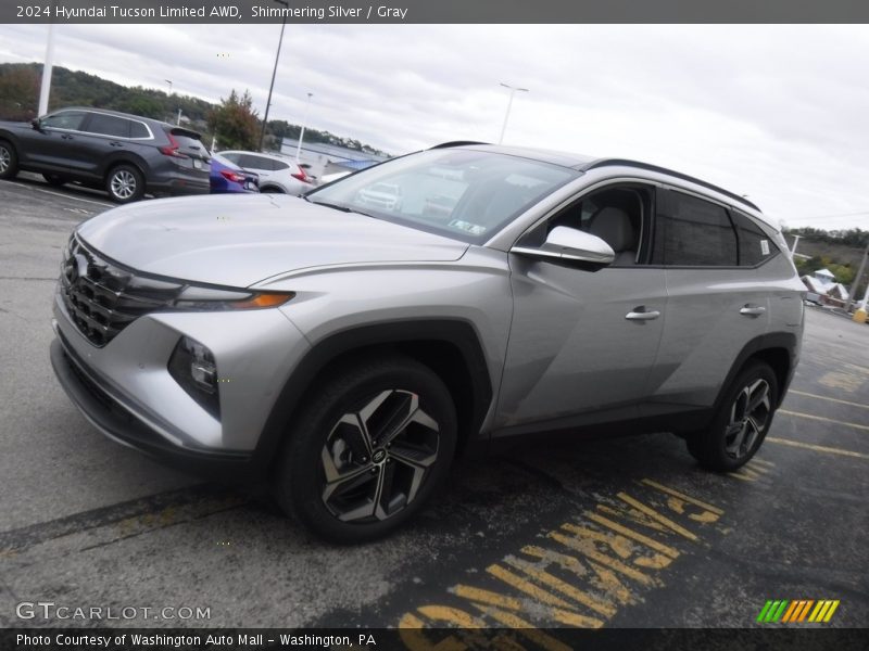 Shimmering Silver / Gray 2024 Hyundai Tucson Limited AWD