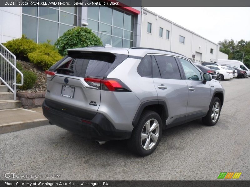 Silver Sky Metallic / Black 2021 Toyota RAV4 XLE AWD Hybrid