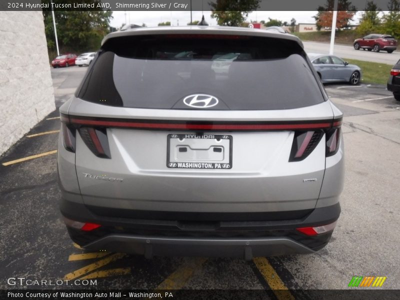 Shimmering Silver / Gray 2024 Hyundai Tucson Limited AWD