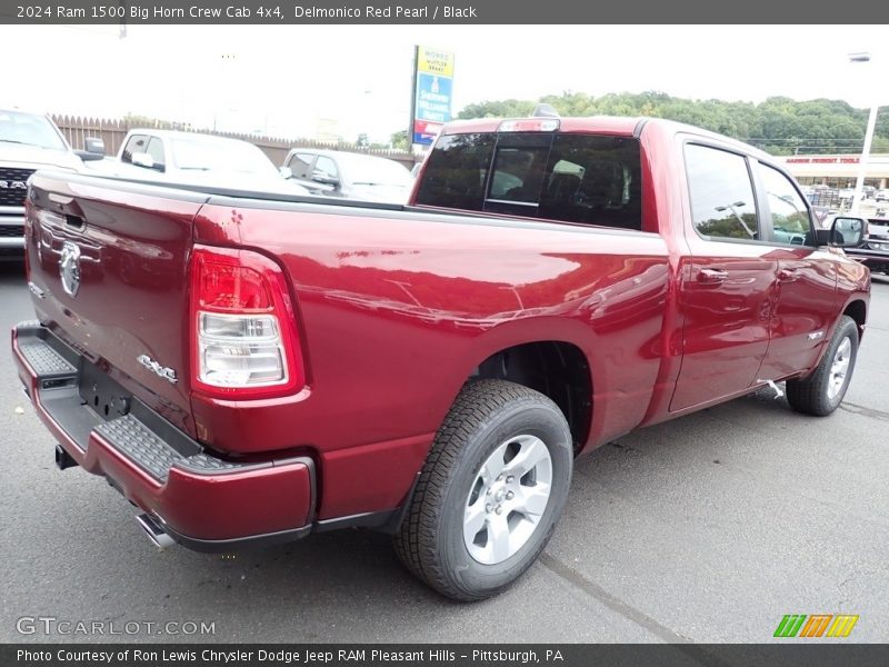 Delmonico Red Pearl / Black 2024 Ram 1500 Big Horn Crew Cab 4x4