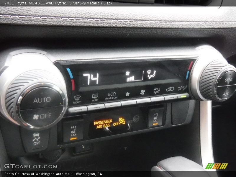 Controls of 2021 RAV4 XLE AWD Hybrid