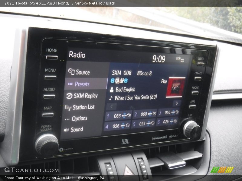 Controls of 2021 RAV4 XLE AWD Hybrid