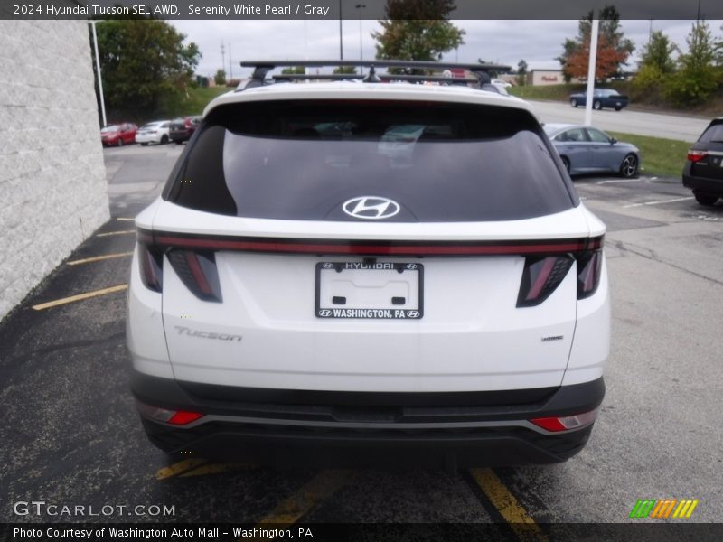Serenity White Pearl / Gray 2024 Hyundai Tucson SEL AWD