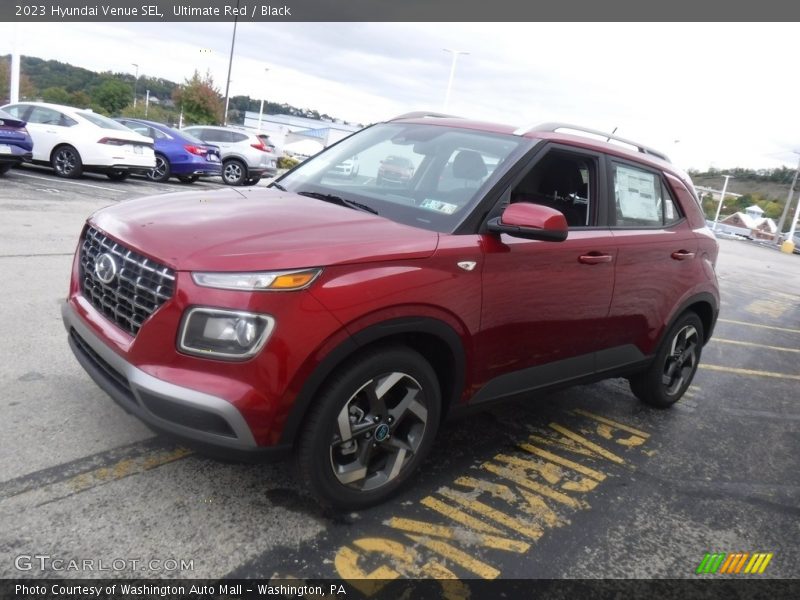 Ultimate Red / Black 2023 Hyundai Venue SEL