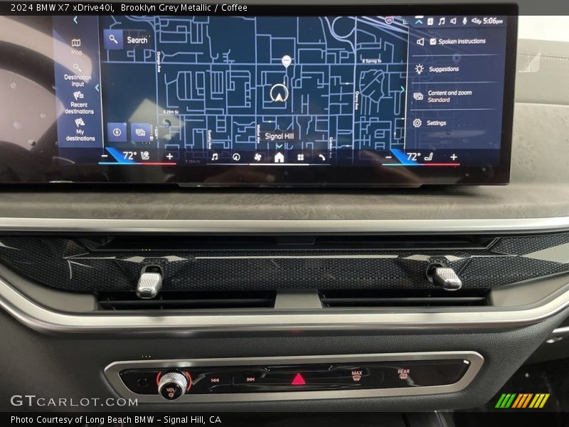 Navigation of 2024 X7 xDrive40i