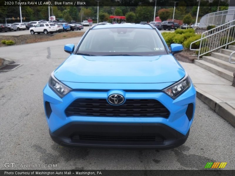 Blue Flame / Black 2020 Toyota RAV4 LE AWD