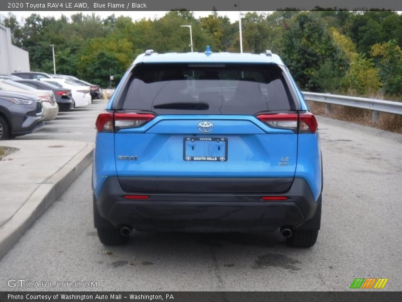 Blue Flame / Black 2020 Toyota RAV4 LE AWD