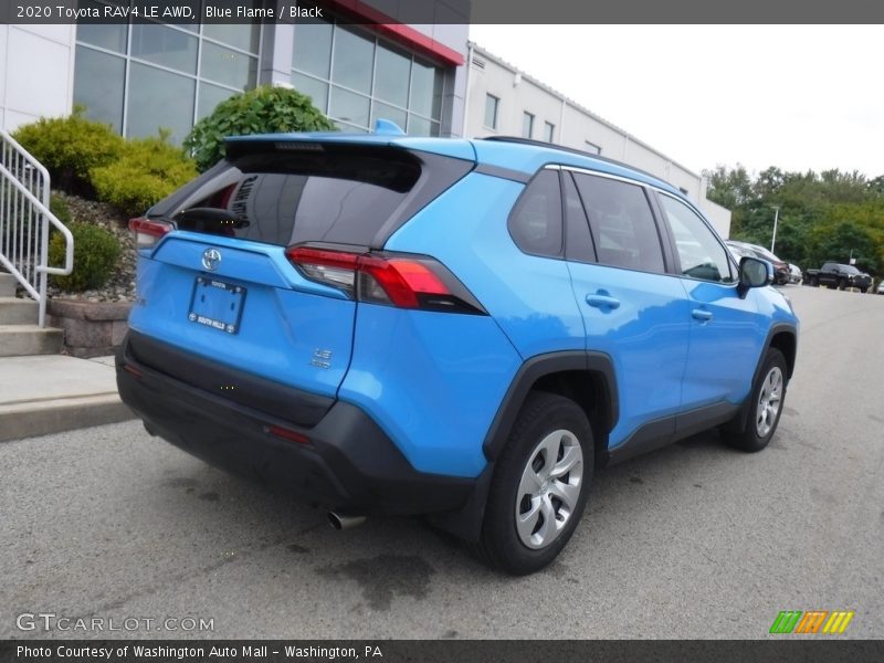 Blue Flame / Black 2020 Toyota RAV4 LE AWD