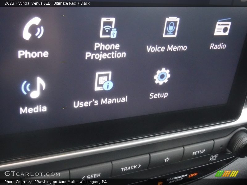 Ultimate Red / Black 2023 Hyundai Venue SEL