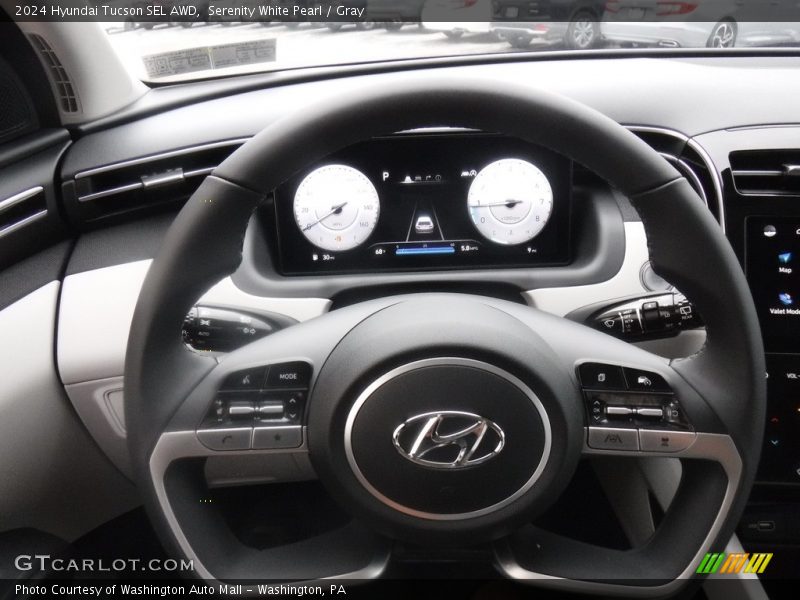 Serenity White Pearl / Gray 2024 Hyundai Tucson SEL AWD