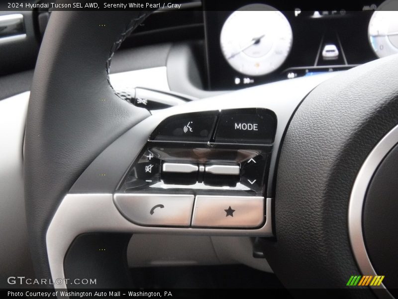 Serenity White Pearl / Gray 2024 Hyundai Tucson SEL AWD