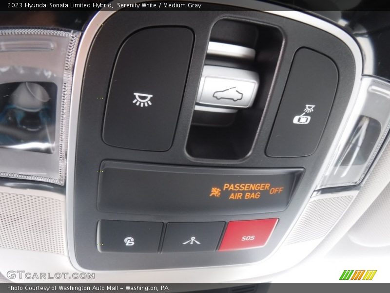 Serenity White / Medium Gray 2023 Hyundai Sonata Limited Hybrid