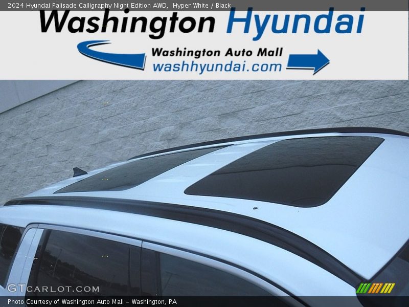 Hyper White / Black 2024 Hyundai Palisade Calligraphy Night Edition AWD