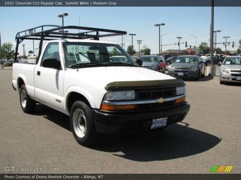 Summit White / Medium Gray 2002 Chevrolet S10 Regular Cab