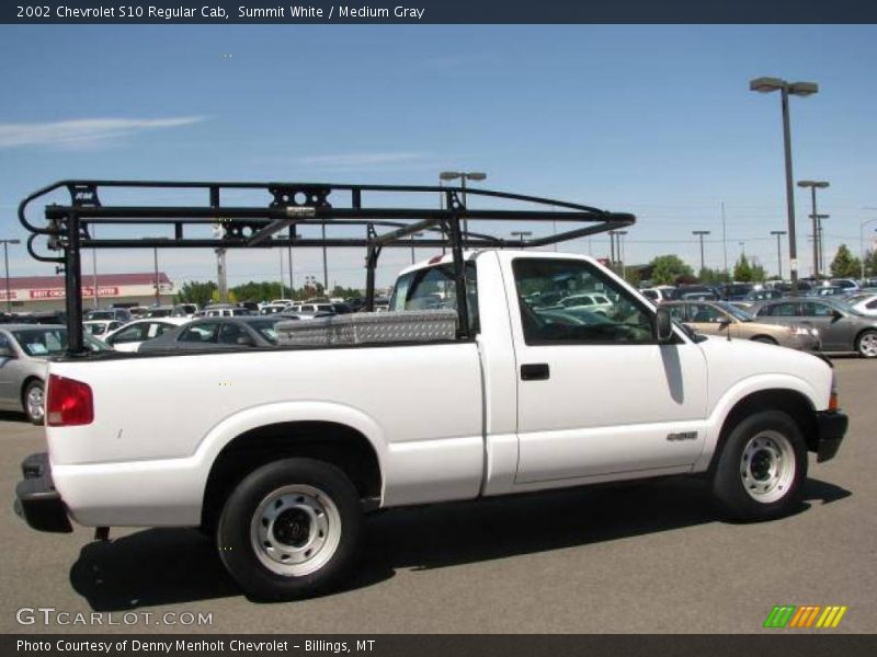 Summit White / Medium Gray 2002 Chevrolet S10 Regular Cab
