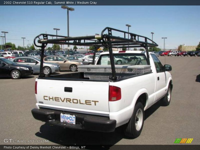 Summit White / Medium Gray 2002 Chevrolet S10 Regular Cab