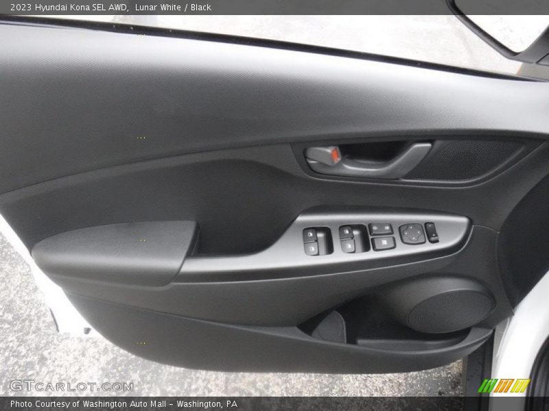 Lunar White / Black 2023 Hyundai Kona SEL AWD