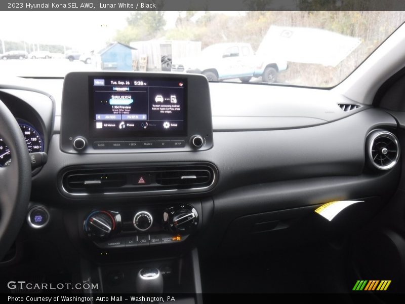 Lunar White / Black 2023 Hyundai Kona SEL AWD