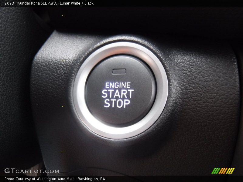 Lunar White / Black 2023 Hyundai Kona SEL AWD