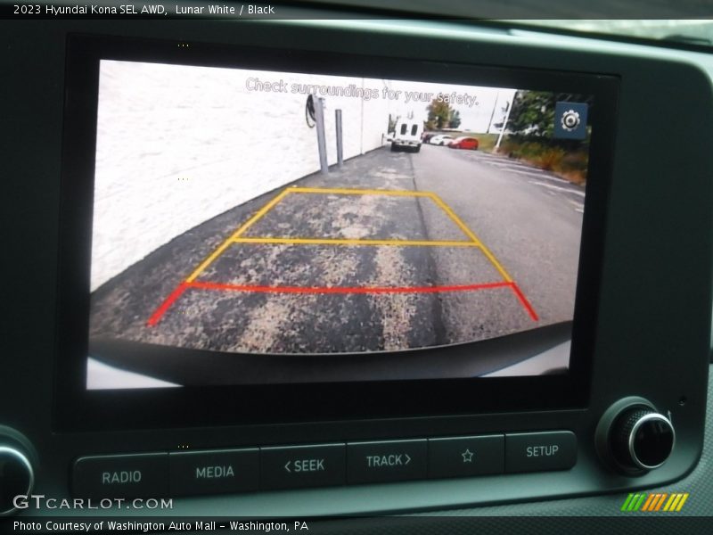 Lunar White / Black 2023 Hyundai Kona SEL AWD