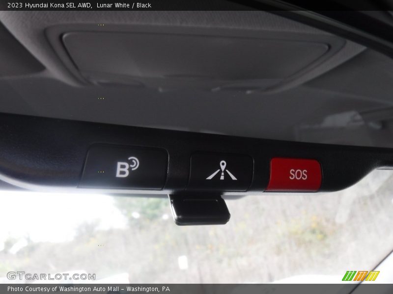 Lunar White / Black 2023 Hyundai Kona SEL AWD