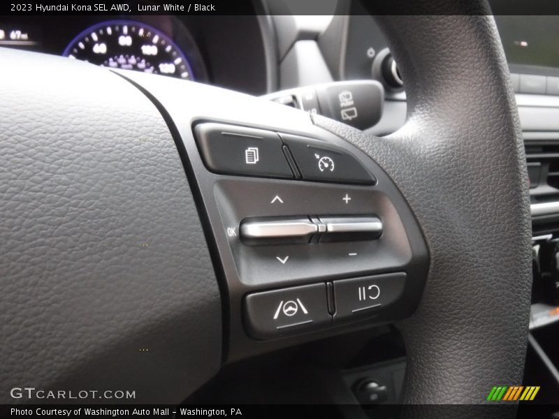 Lunar White / Black 2023 Hyundai Kona SEL AWD