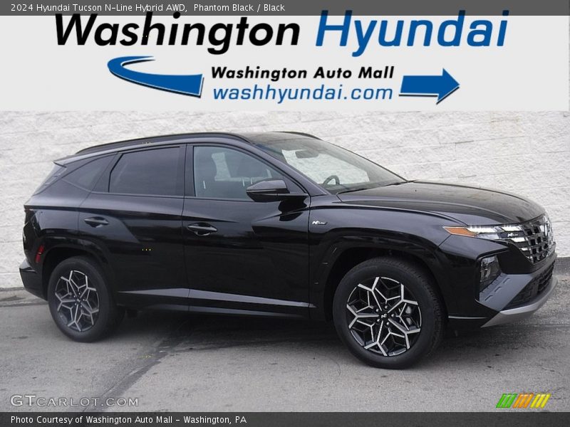 Phantom Black / Black 2024 Hyundai Tucson N-Line Hybrid AWD