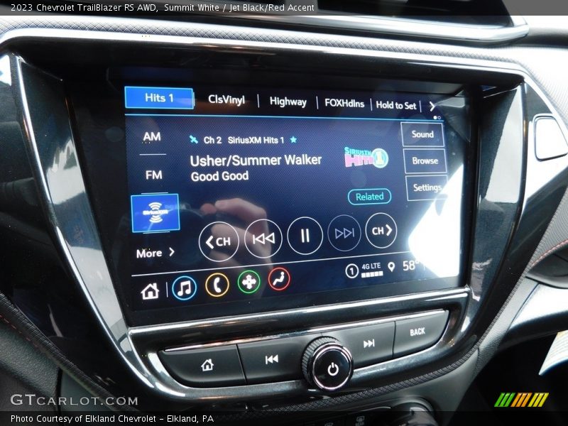 Controls of 2023 TrailBlazer RS AWD