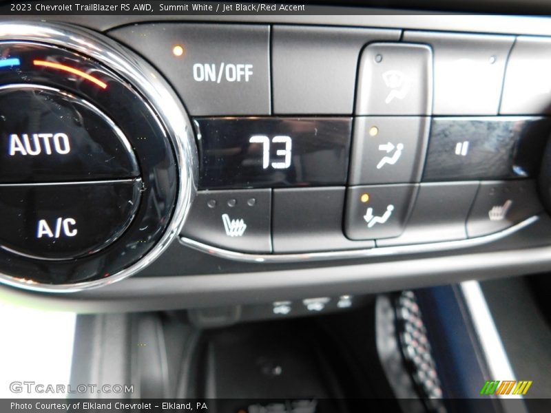 Summit White / Jet Black/Red Accent 2023 Chevrolet TrailBlazer RS AWD