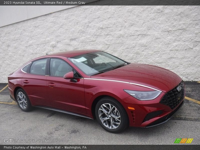 Ultimate Red / Medium Gray 2023 Hyundai Sonata SEL
