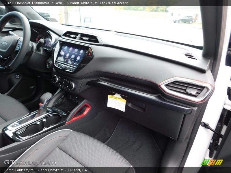 Summit White / Jet Black/Red Accent 2023 Chevrolet TrailBlazer RS AWD