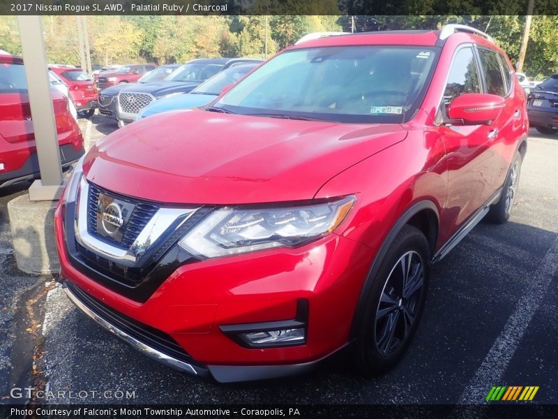 Palatial Ruby / Charcoal 2017 Nissan Rogue SL AWD