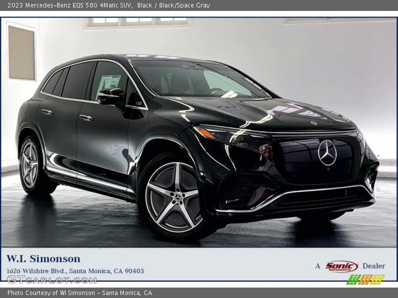 Black / Black/Space Gray 2023 Mercedes-Benz EQS 580 4Matic SUV