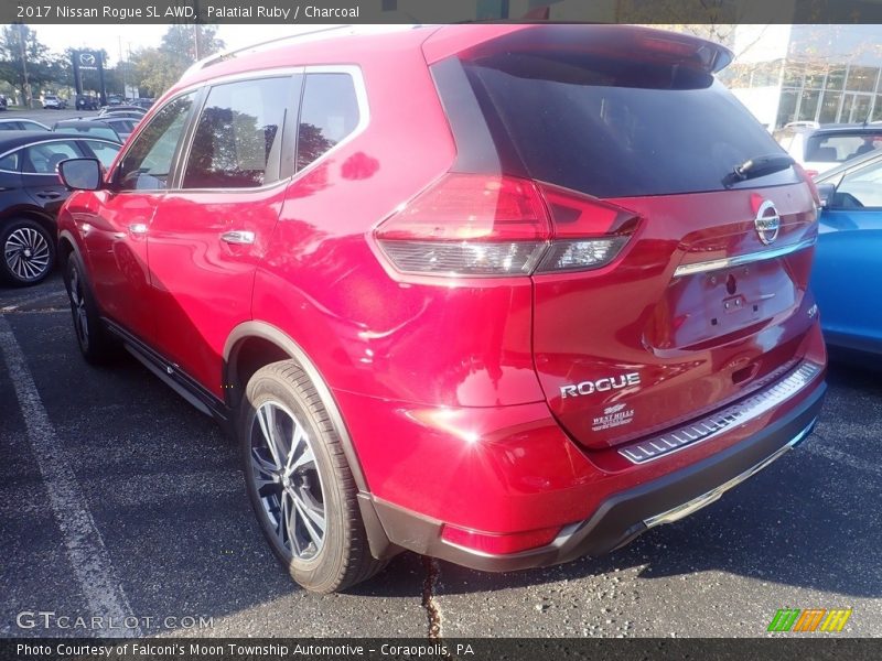 Palatial Ruby / Charcoal 2017 Nissan Rogue SL AWD