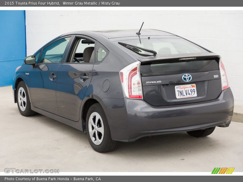 Winter Gray Metallic / Misty Gray 2015 Toyota Prius Four Hybrid
