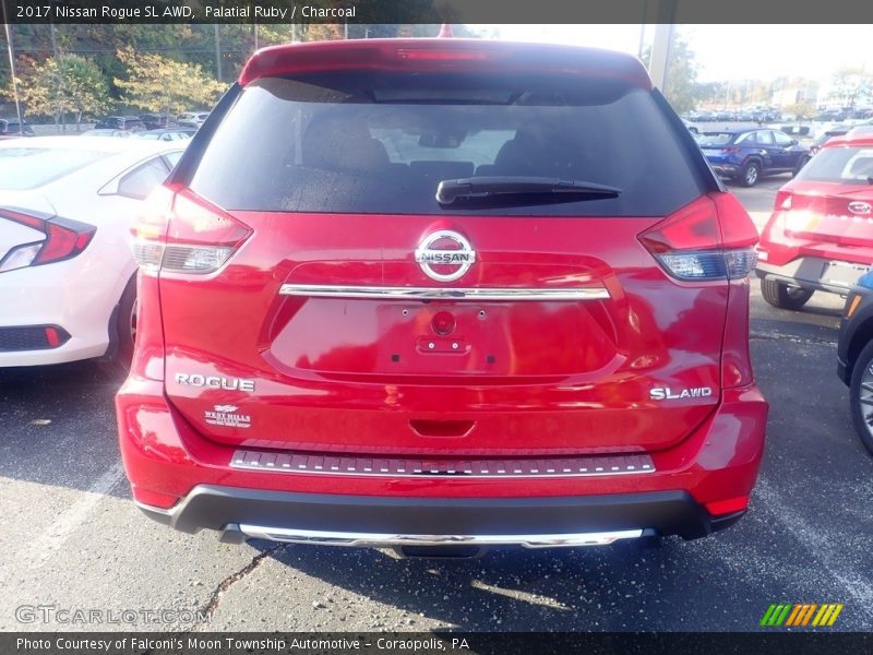 Palatial Ruby / Charcoal 2017 Nissan Rogue SL AWD